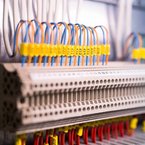 Close-up of electrical component